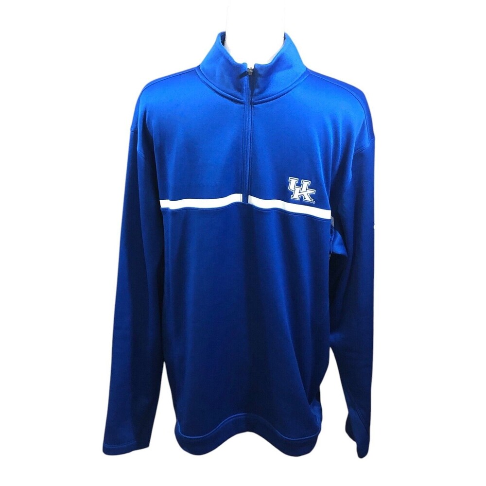 Nike Golf Tour Performance Pullover Jacket Mens Blue Large 100% Polyester